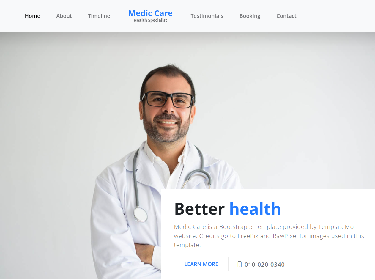 Medic Care 医疗网站模板